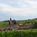 paysage et village alsacien